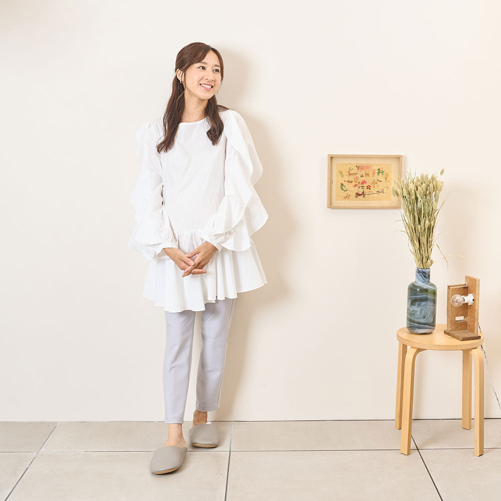 フリル袖 ニットベストアンサンブル