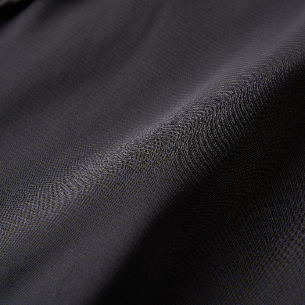 シフォン切り替え デニムジャンパースカート