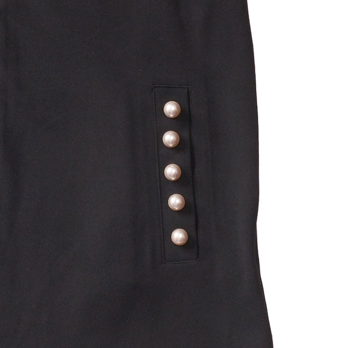 パール付きロングジレ